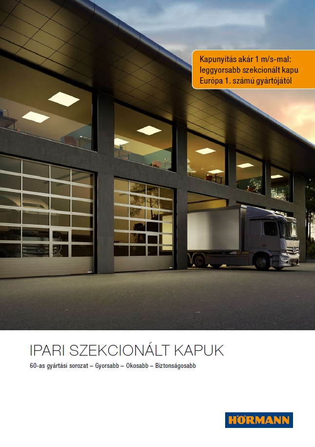 Ipari szekcionált kapuk